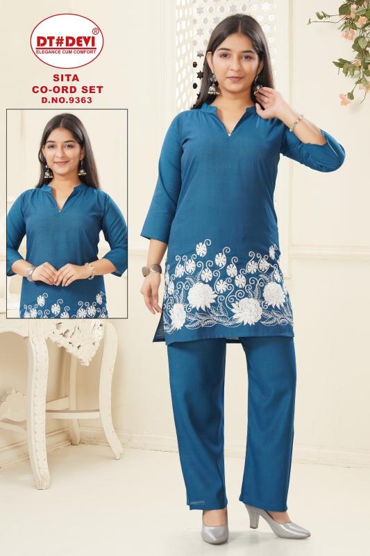 Dt Devi Sita 9363 catalog kids wear wholesale dealers