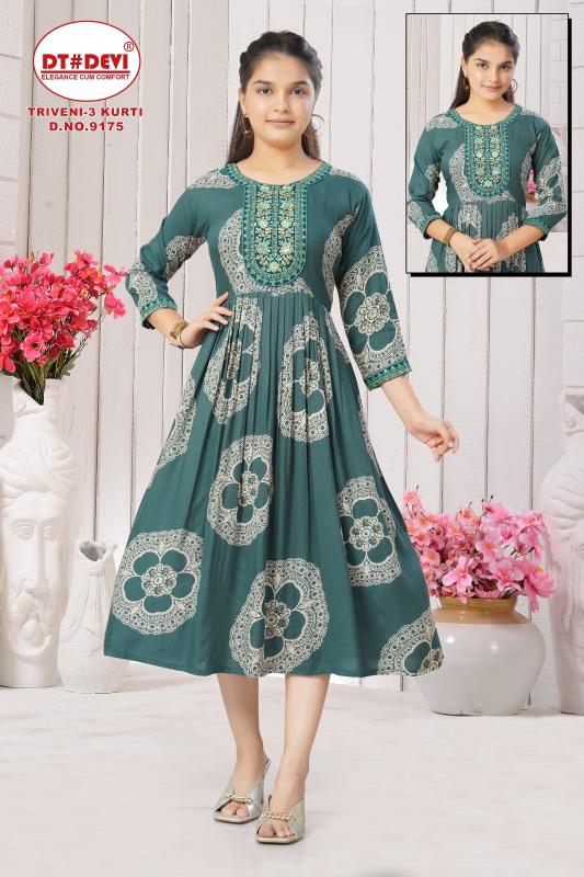 Dt Devi Triveni vol 3 9175 catalog imported kids wear wholesale