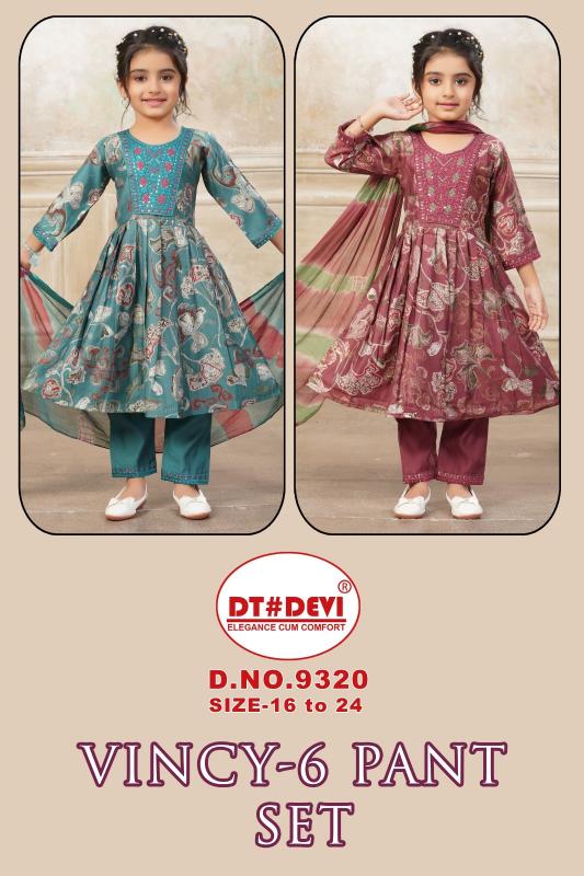 Dt Devi Vincy vol 6 9320 catalog kids wear wholesale
