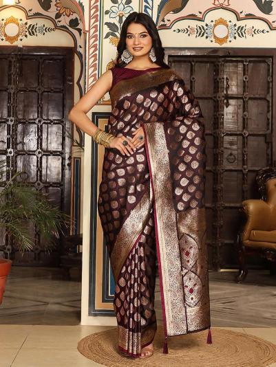 Elegance vol 2 by Astita fancy designer SILK BLEND fabric saree wholesale