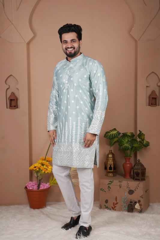 Felocity Gadhval Silk catalog mens kurti manufacture in surat