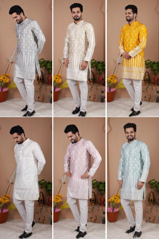Felocity Gadhval Silk catalog mens kurti manufacture in surat