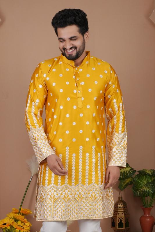 Felocity Gadhval Silk catalog mens kurti manufacture in surat