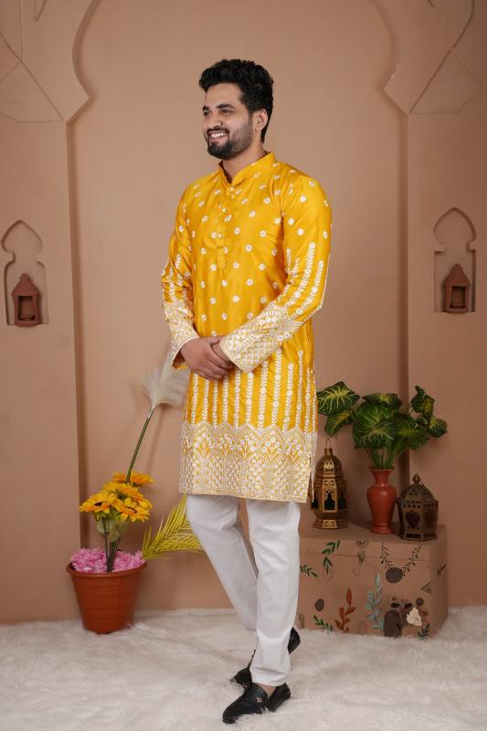 Felocity Gadhval Silk catalog mens kurti manufacture in surat