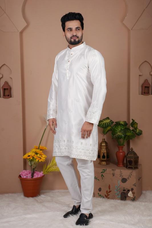 Felocity Malai Silk catalog mens kurta wholesale in surat