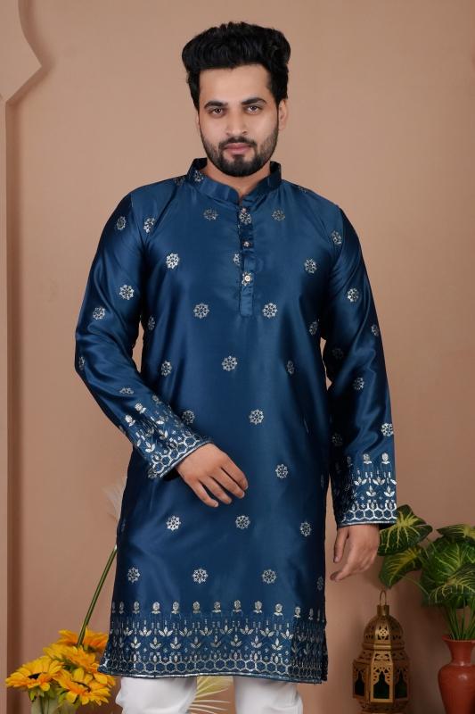 Felocity Malai Silk catalog mens kurta wholesale in surat