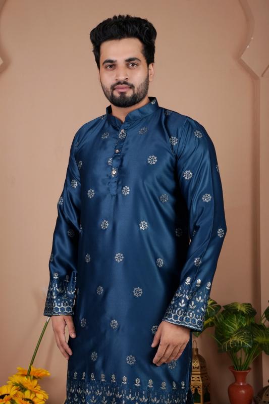 Felocity Malai Silk catalog mens kurta wholesale in surat