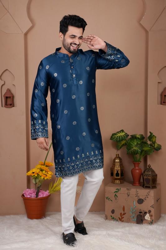 Felocity Malai Silk catalog mens kurta wholesale in surat