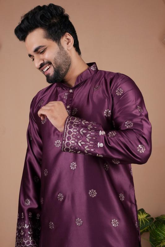 Felocity Malai Silk catalog mens kurta wholesale in surat