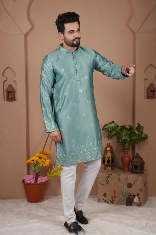 Felocity Malai Silk catalog mens kurta wholesale in surat
