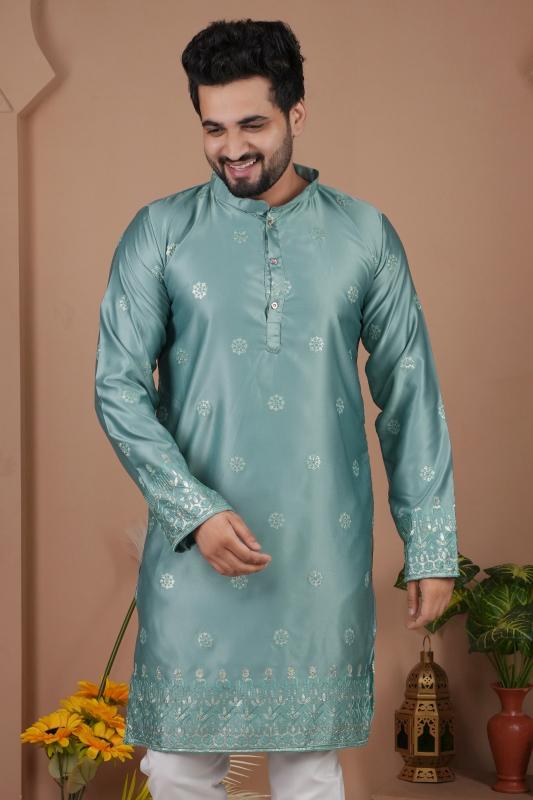 Felocity Malai Silk catalog mens kurta wholesale in surat
