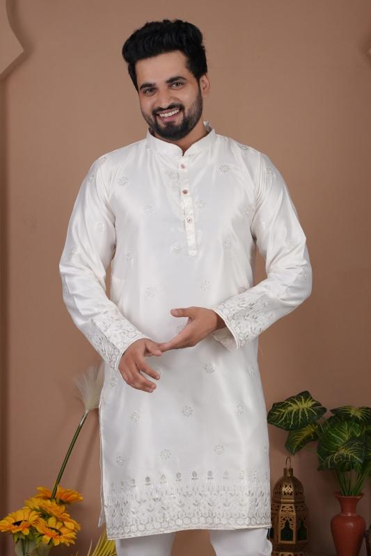 Felocity Malai Silk catalog mens kurta wholesale in surat