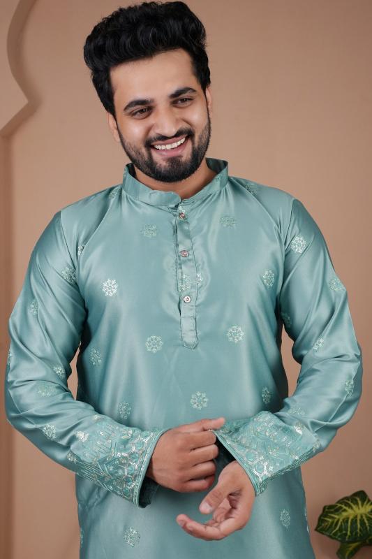 Felocity Malai Silk catalog mens kurta wholesale in surat