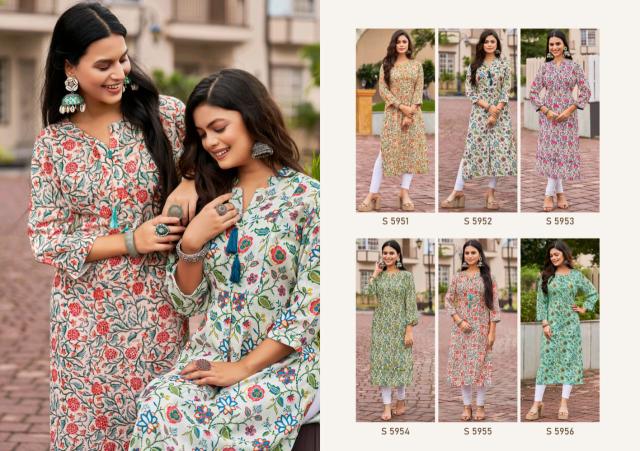 Felocity Sayali catalog kurti material in surat 
