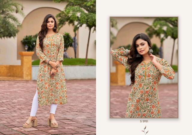 Felocity Sayali catalog kurti material in surat 