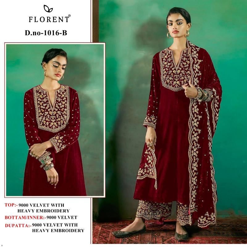 Florent 1016 ABCD Catalog pakistani suits wholesale india