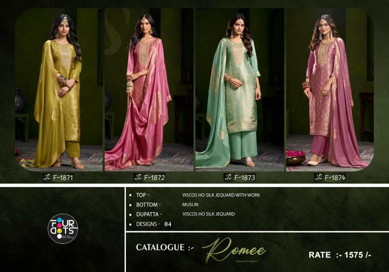 Four Dots Romee catalog wholesale dealers for dress materials in delhi