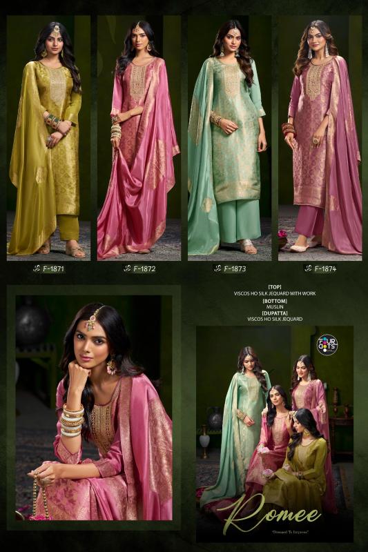 Four Dots Romee catalog wholesale dealers for dress materials in delhi