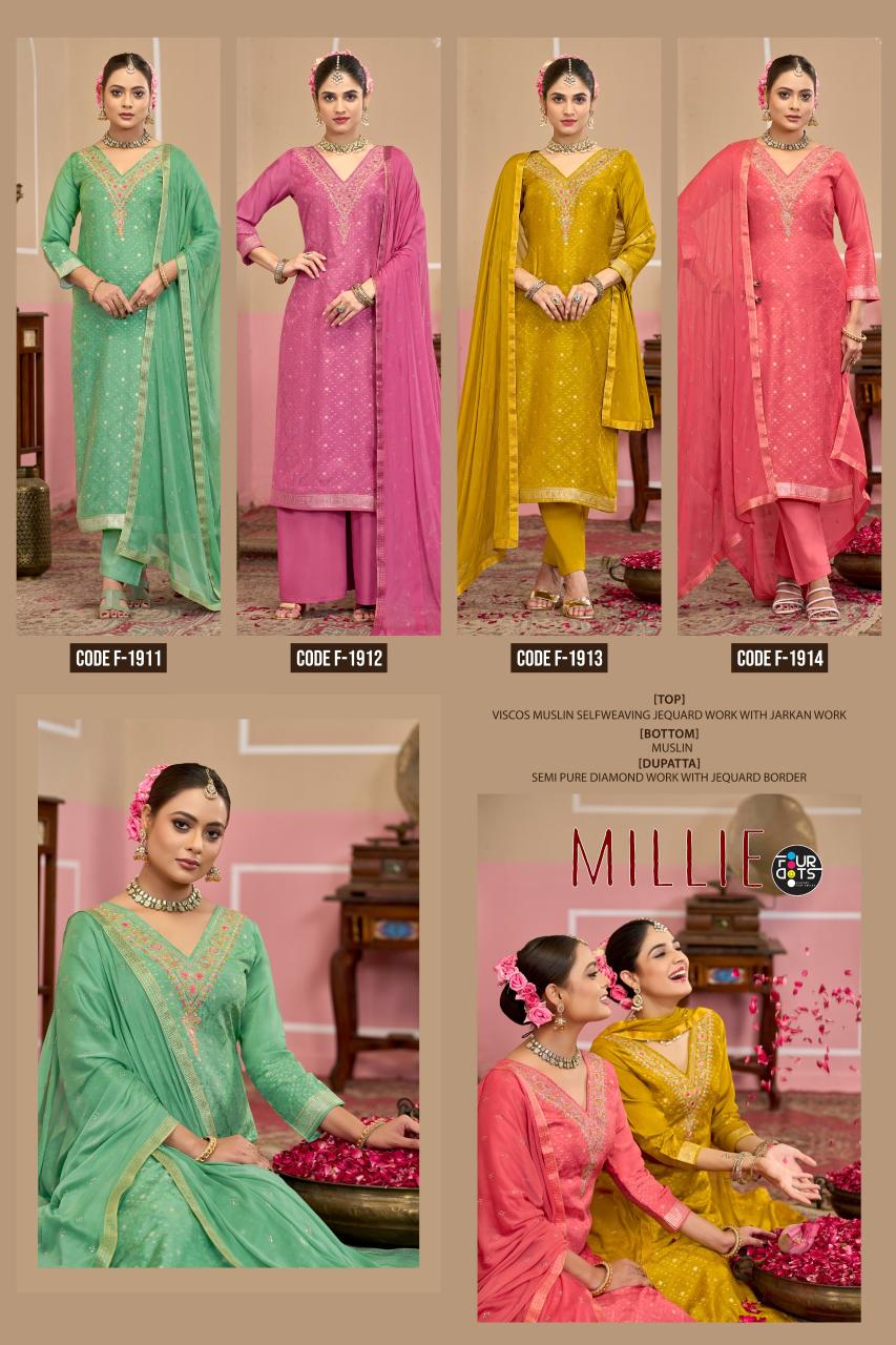 FourDots Millie catalog wholesale dress material suppliers in ahmedabad