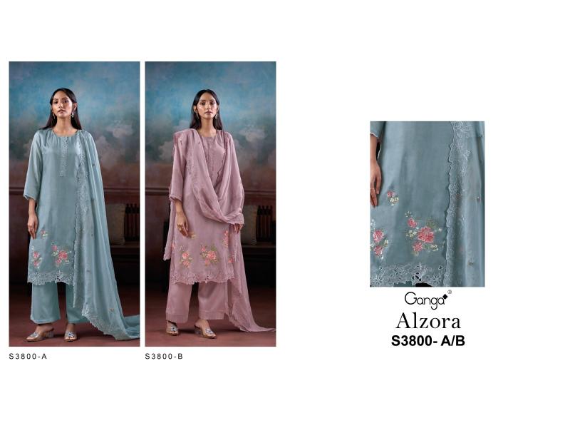 Ganga Alzora 3800 catalog wholesale salwar kameez cash on delivery