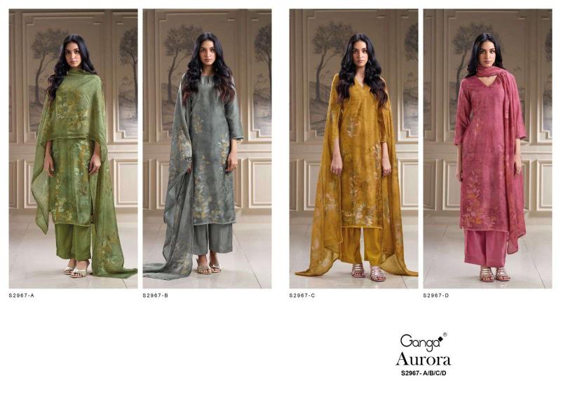 Ganga Aurora 2967 catalog salwar kameez wholesale surat gujarat