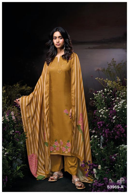 Ganga Ayira 3813 catalog mumbai salwar kameez wholesalers