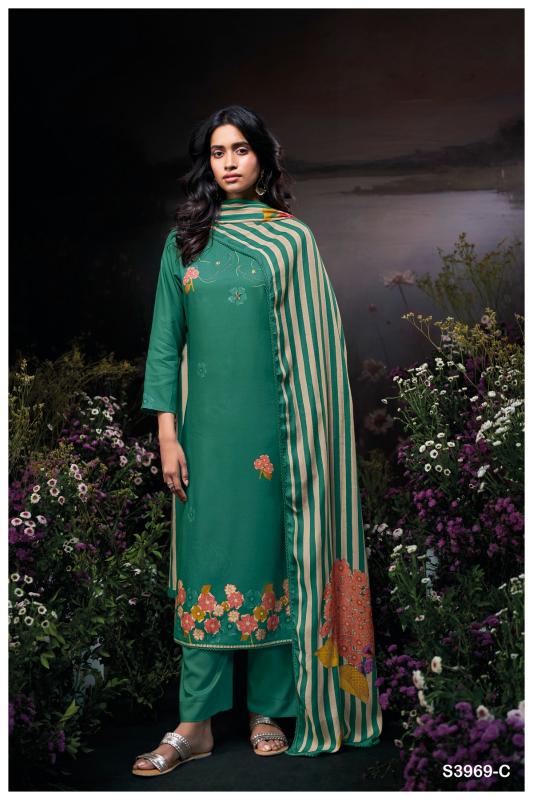 Ganga Ayira 3813 catalog mumbai salwar kameez wholesalers