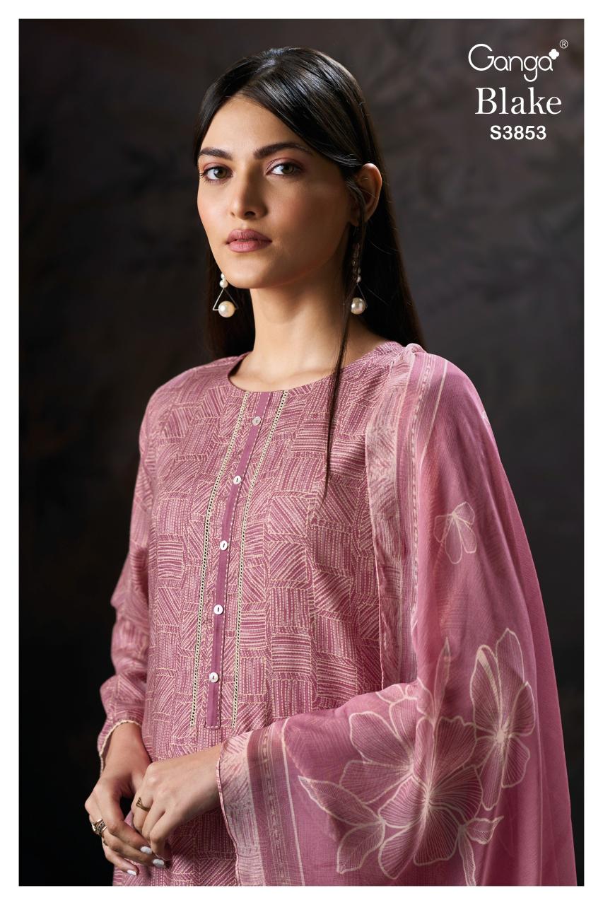 Ganga Blake 3853 catalog online wholesale pakistani wedding salwar kameez