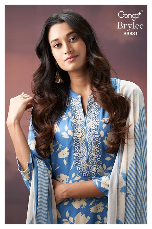 Ganga Brylee 3831 catalog buy salwar kameez wholesale 