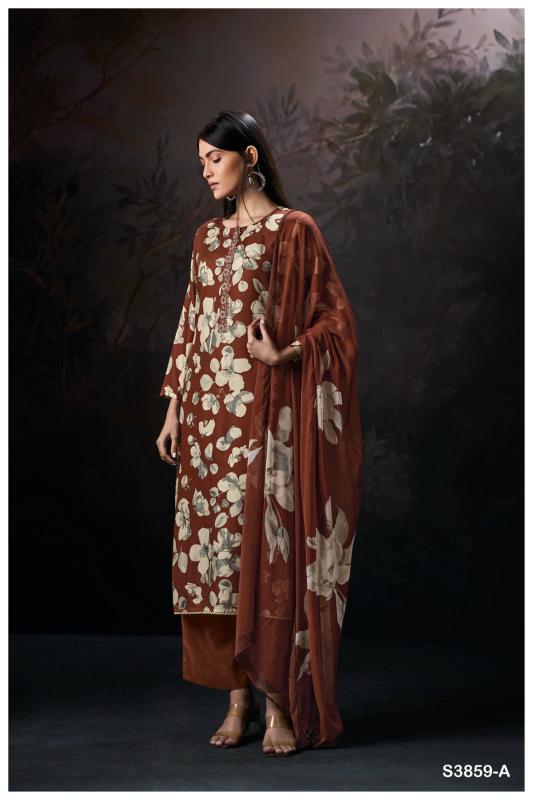 Ganga Cassie 3859 catalog wholesale salwar kameez online shopping india