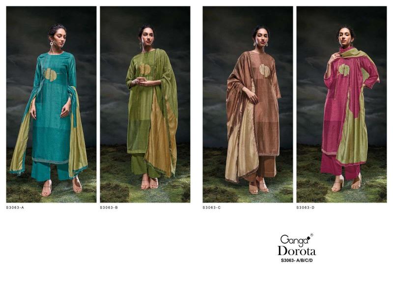 Ganga Dorota 3063 catalog salwar kameez wholesale surat