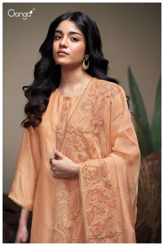 Ganga Fayeth 3849 catalog salwar kameez material wholesale in mumbai