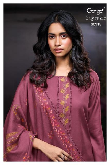 Ganga Fayruzie 3915 catalog buy salwar kameez wholesale