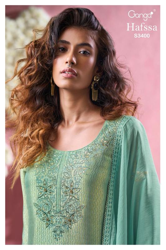 Ganga Hafssa 3400 catalog salwar kameez wholesale in madhyamgram video