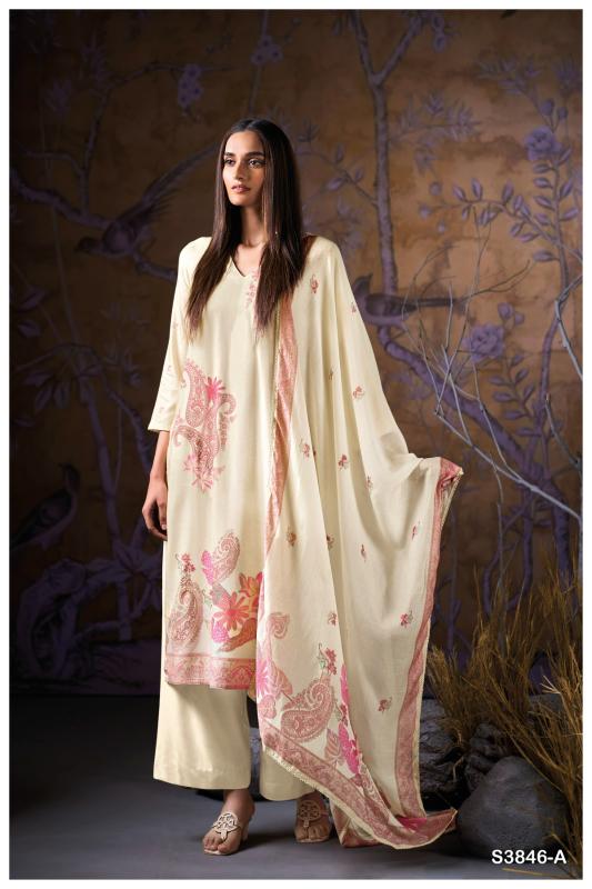 Ganga Ivriel 3846 catalog dubai salwar kameez wholesalers