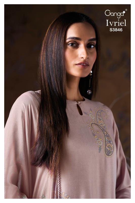 Ganga Ivriel 3846 catalog dubai salwar kameez wholesalers