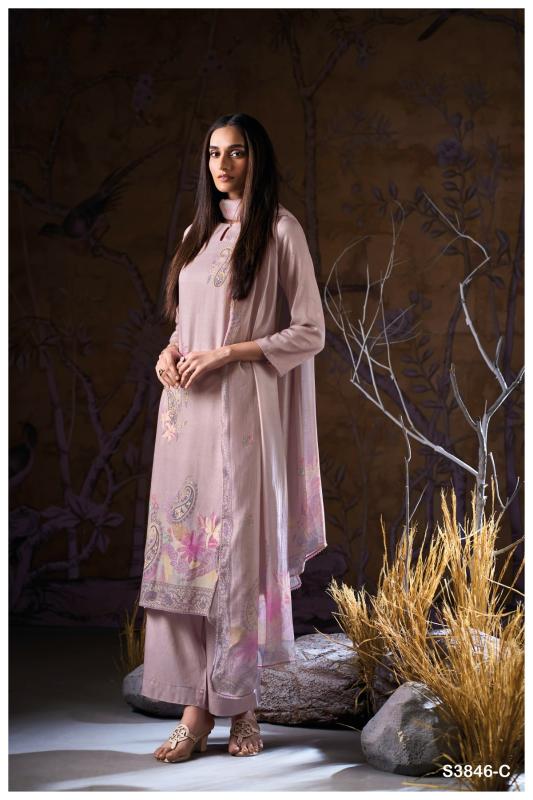 Ganga Ivriel 3846 catalog dubai salwar kameez wholesalers