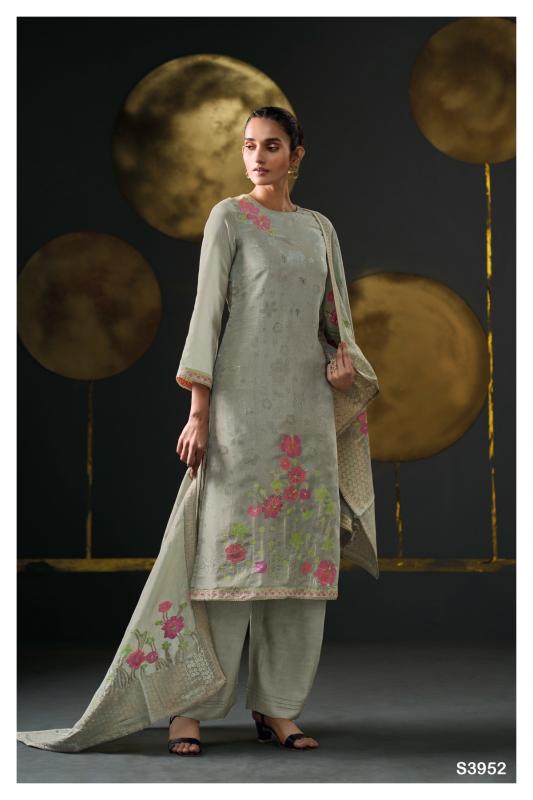 Ganga Kyara 3952 catalog salwar kameez piece