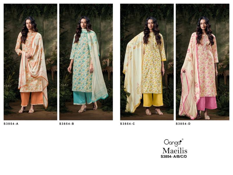Ganga Maeilis 3854 catalog wholesale salwar kameez online in india
