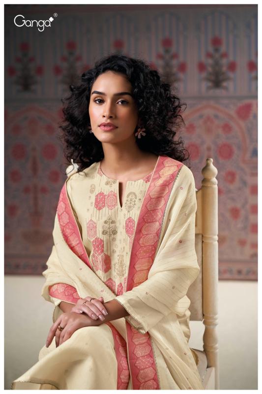 Ganga Malina 3159 catalog salwar kameez materials wholesale bangalore