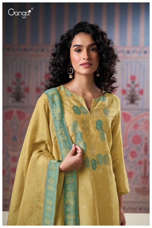 Ganga Malina 3159 catalog salwar kameez materials wholesale bangalore