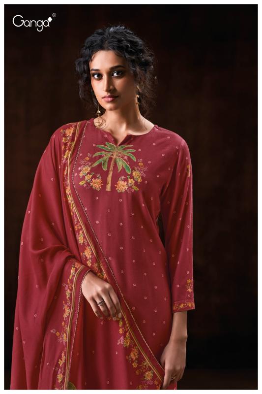 Ganga Miraelle 3833 catalog unstitched salwar kameez wholesalers uk