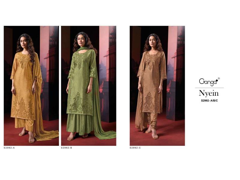 Ganga Nyein 2992 catalog designer salwar kameez surat
