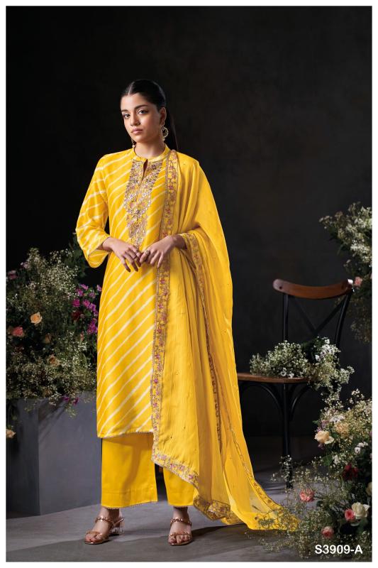 Ganga Perlina 3909 catalog daily wear salwar kameez wholesale