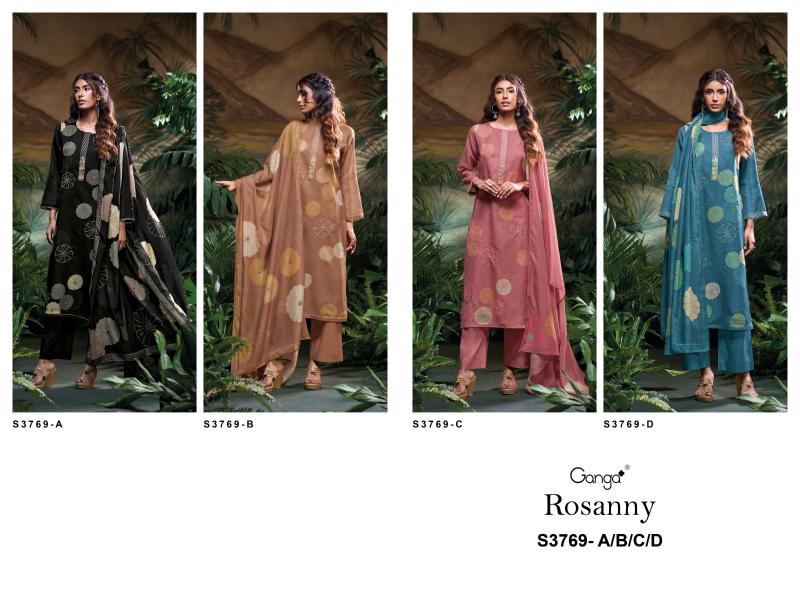 Ganga Rosanny 3769 catalog wholesale salwar kameez suits