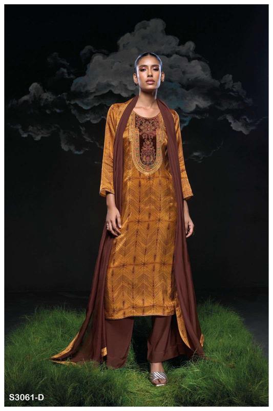 Ganga Swamini 3061 catalog churidar salwar kameez wholesale market