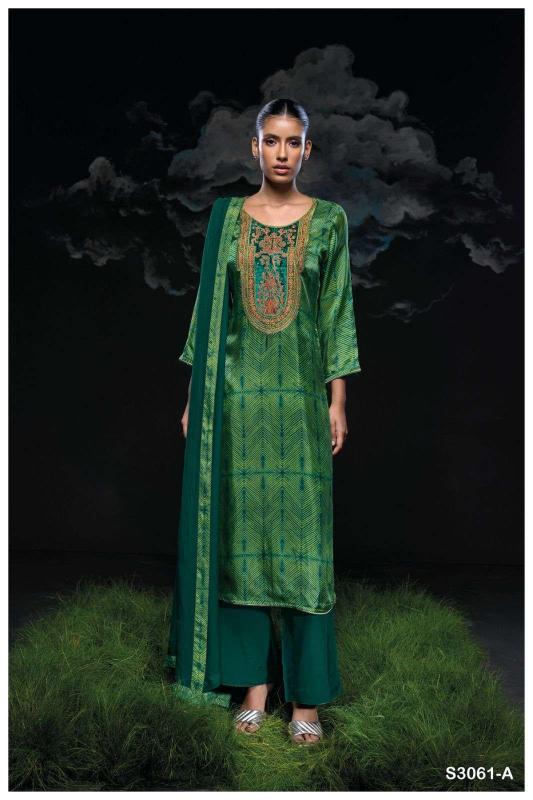 Ganga Swamini 3061 catalog churidar salwar kameez wholesale market