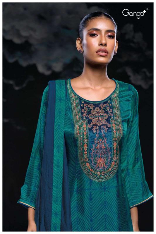 Ganga Swamini 3061 catalog churidar salwar kameez wholesale market