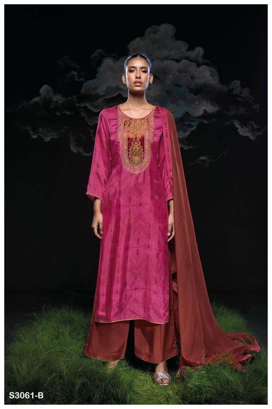 Ganga Swamini 3061 catalog churidar salwar kameez wholesale market