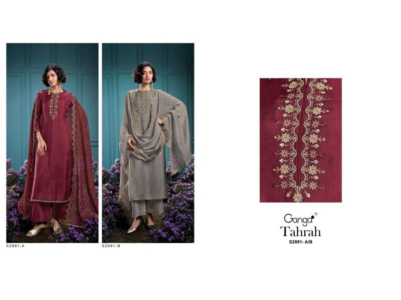 Ganga Tahrah 2891 catalog unstitched salwar kameez wholesalers in india